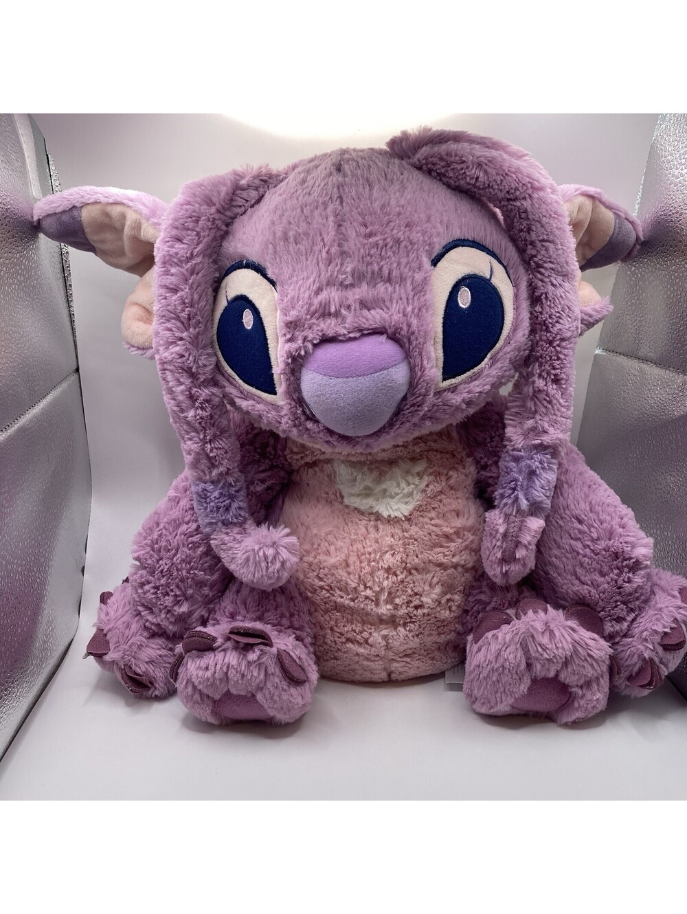 Disney Store ANGEL 16" Plush Toy Lilo And Stitch Stuffed Pink Girl Alien